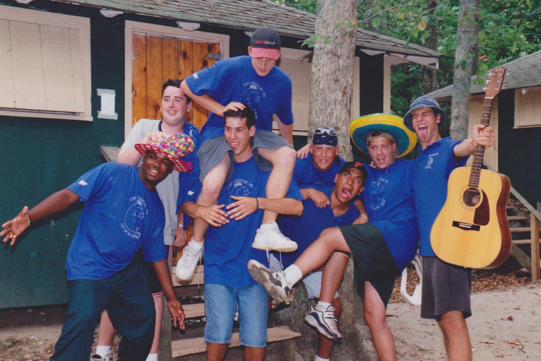 Casey Mahoney in Blue T shirts